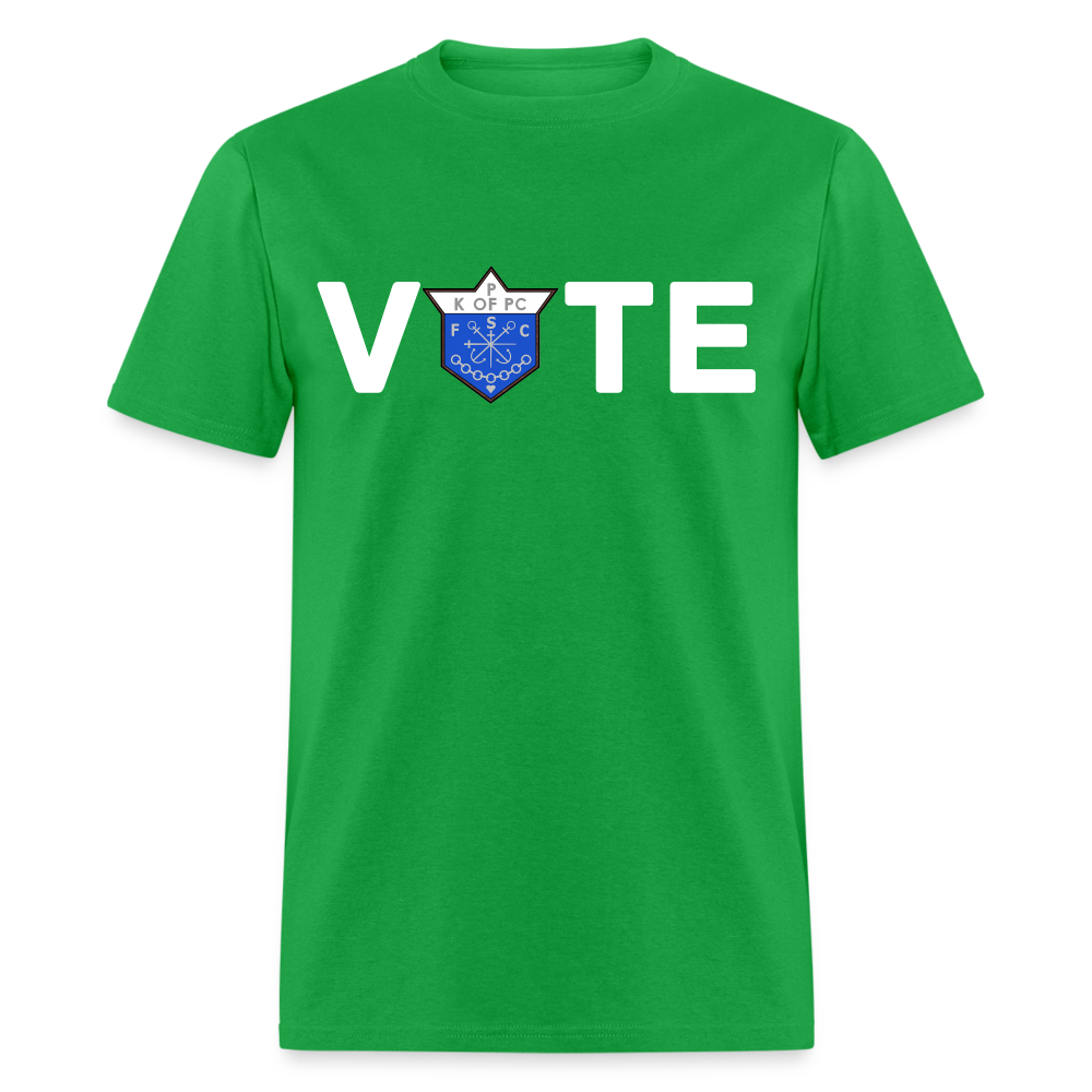 CLAVERS VOTE T-SHIRT - bright green
