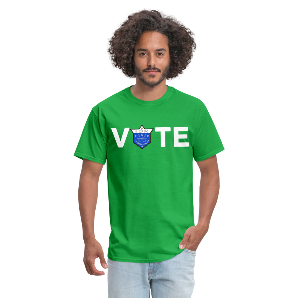 CLAVERS VOTE T-SHIRT - bright green