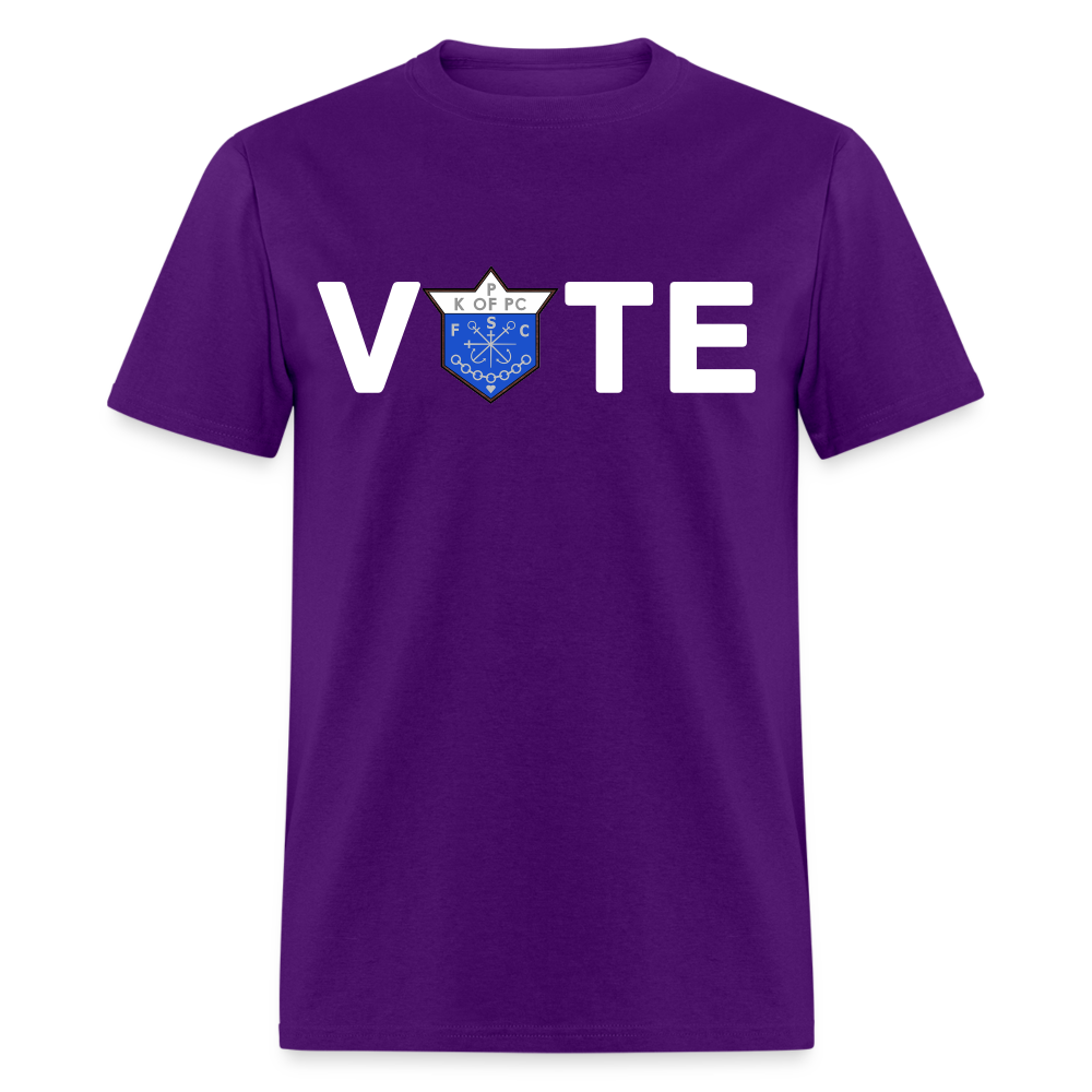 CLAVERS VOTE T-SHIRT - purple