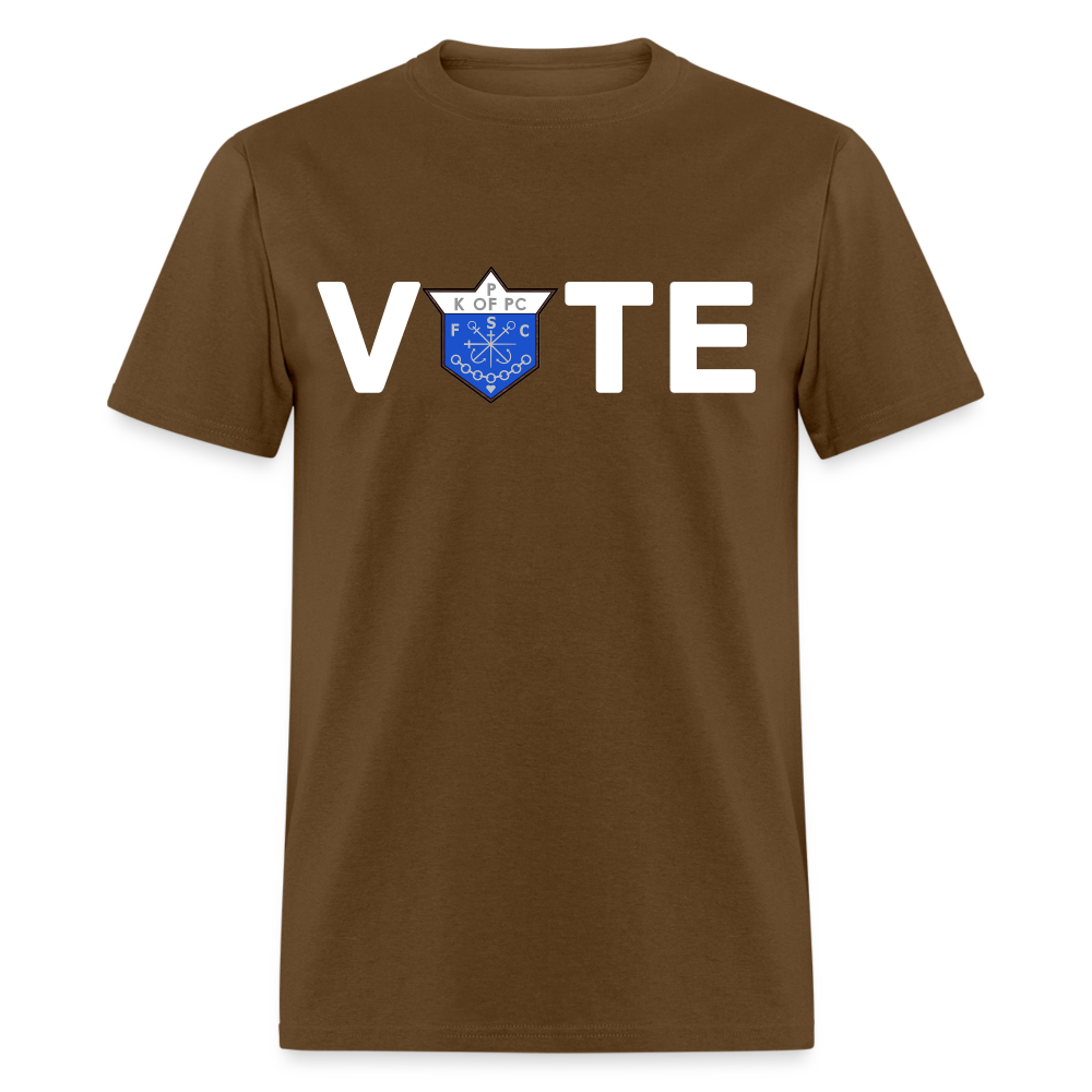 CLAVERS VOTE T-SHIRT - brown