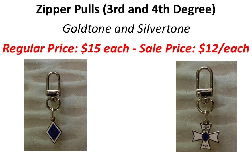 Zipper Pull - Ladies Auxiliary & Ladies of Grace