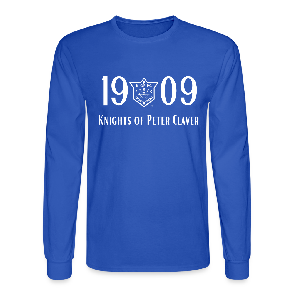 Men's Long Sleeve 1909 T-Shirt - royal blue