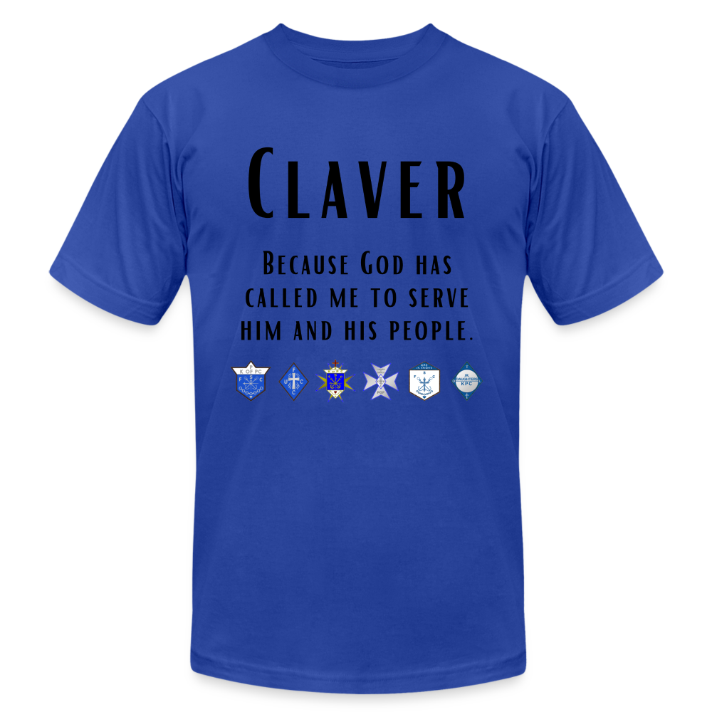 Oh to be a CLAVER shirt - royal blue