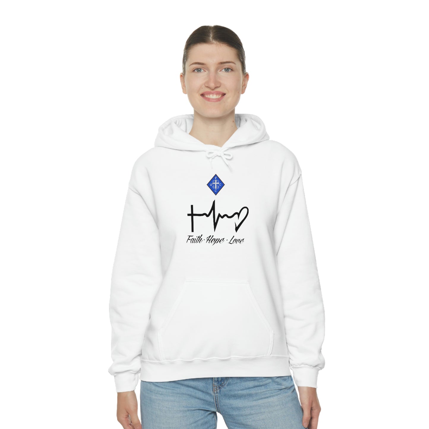 Ladies Faith-Hope-Love Hooded Sweatshirt