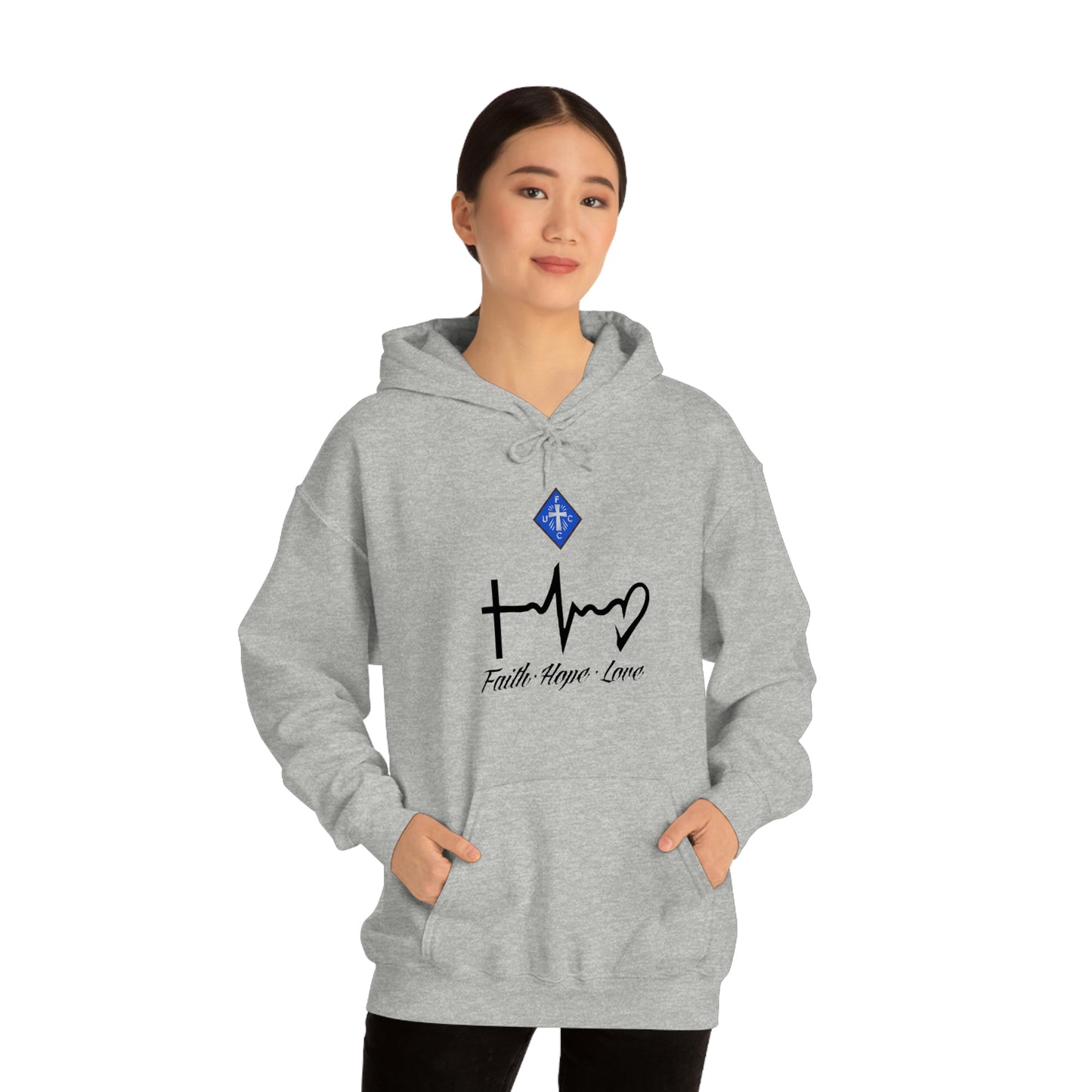 Ladies Faith-Hope-Love Hooded Sweatshirt