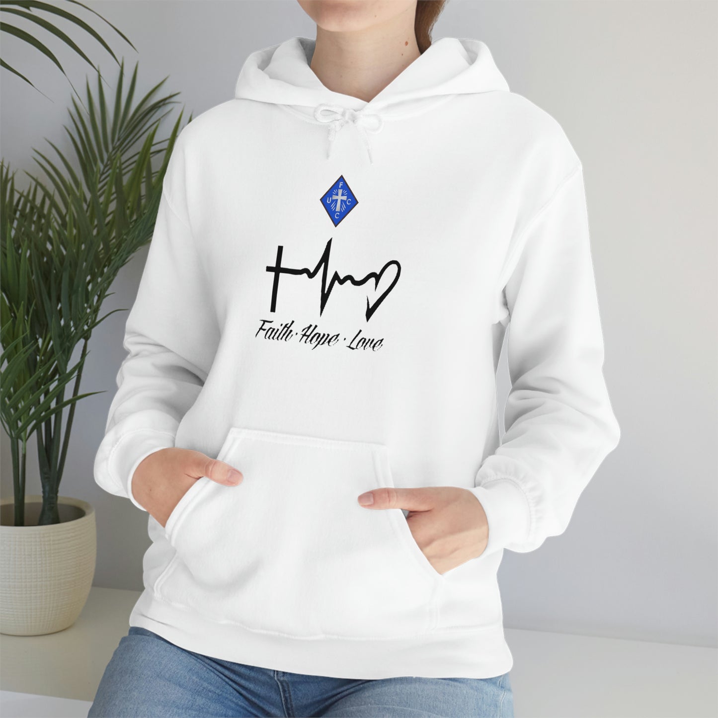 Ladies Faith-Hope-Love Hooded Sweatshirt