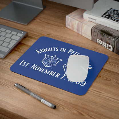 Knights of Peter Claver Desk Mouse Pad - Established 1909, Elegant Blue Design
