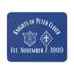 Knights of Peter Claver Desk Mouse Pad - Established 1909, Elegant Blue Design