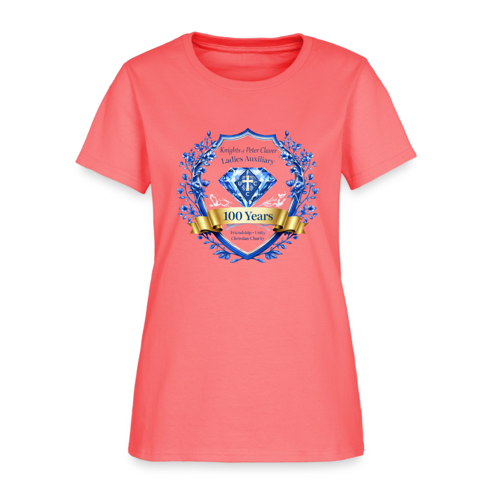 Centennial Logo Shirt - coral
