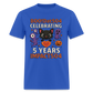 5 years adult - royal blue