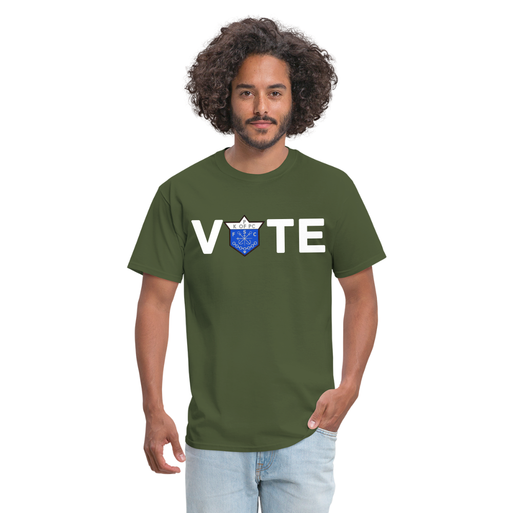 CLAVERS VOTE T-SHIRT - military green