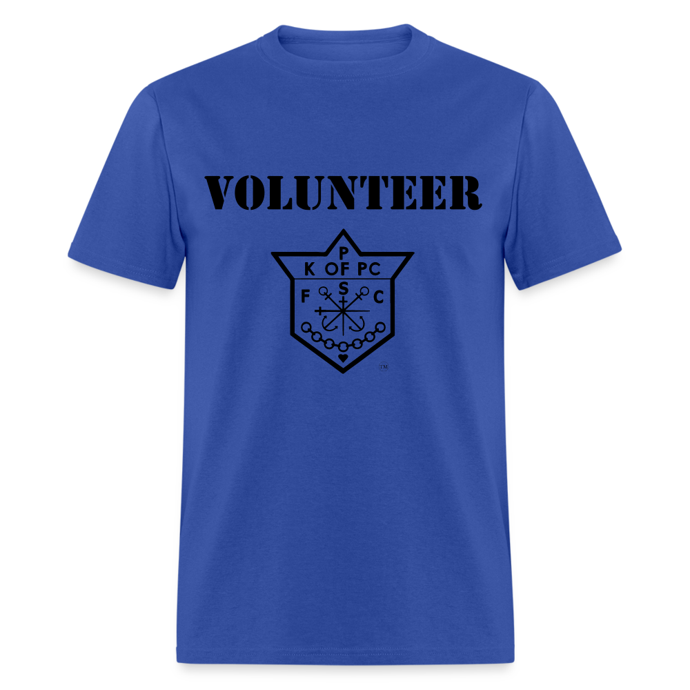 Knights Volunteer Shirt - royal blue