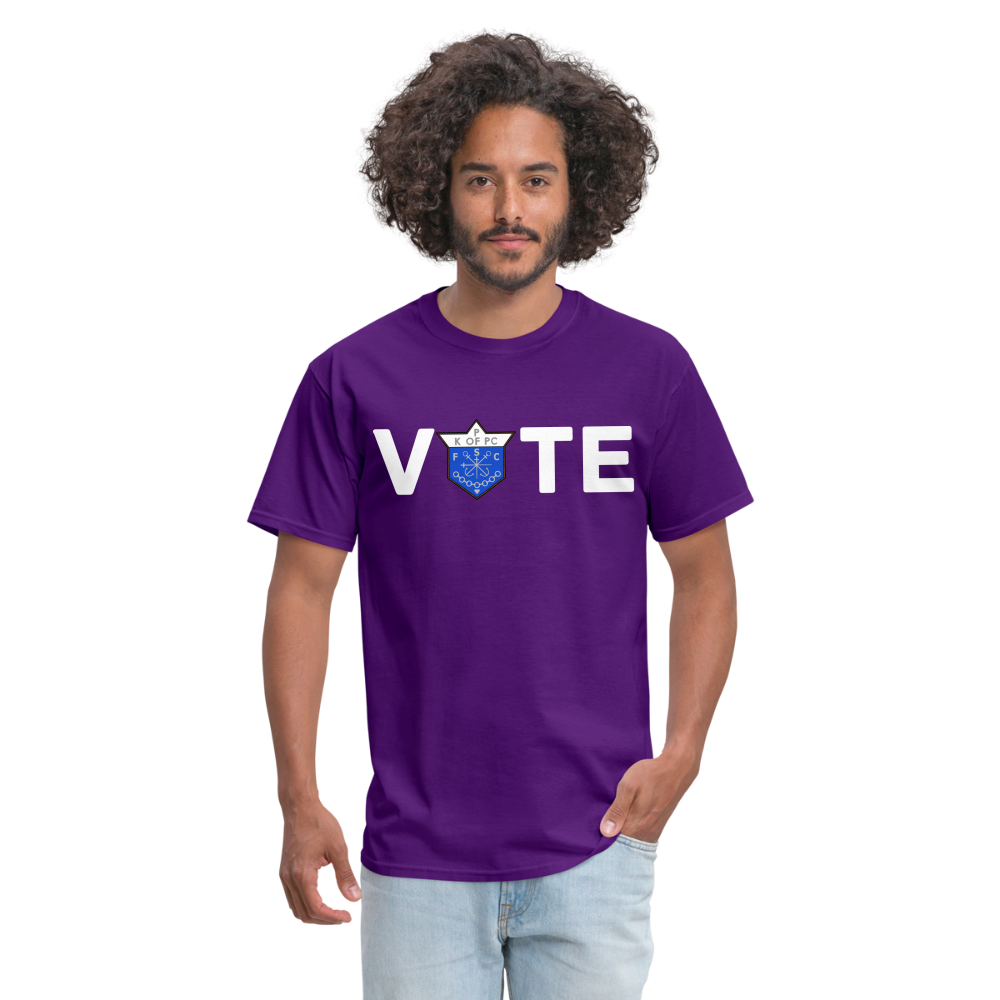 CLAVERS VOTE T-SHIRT - purple