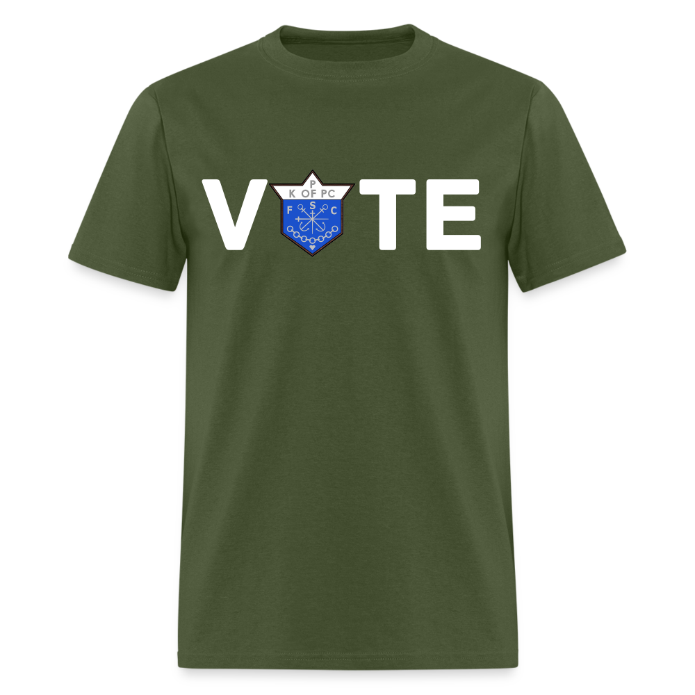 CLAVERS VOTE T-SHIRT - military green