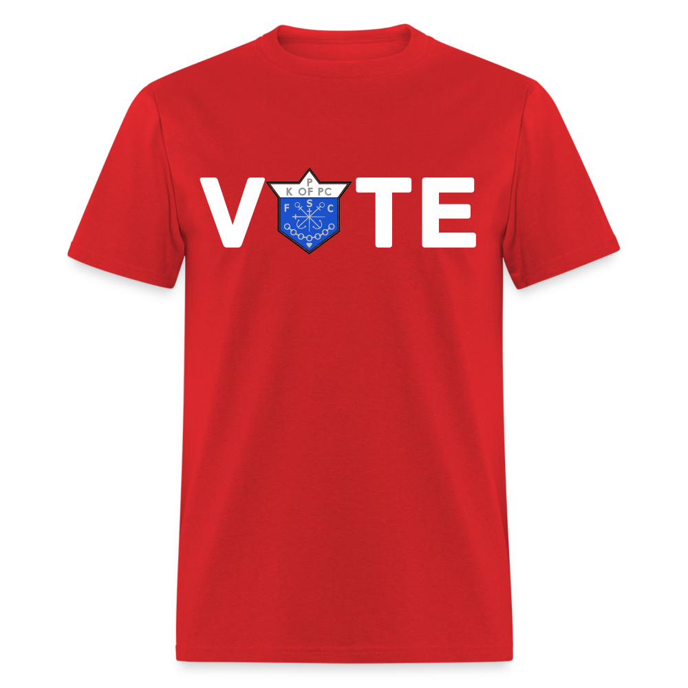 CLAVERS VOTE T-SHIRT - red