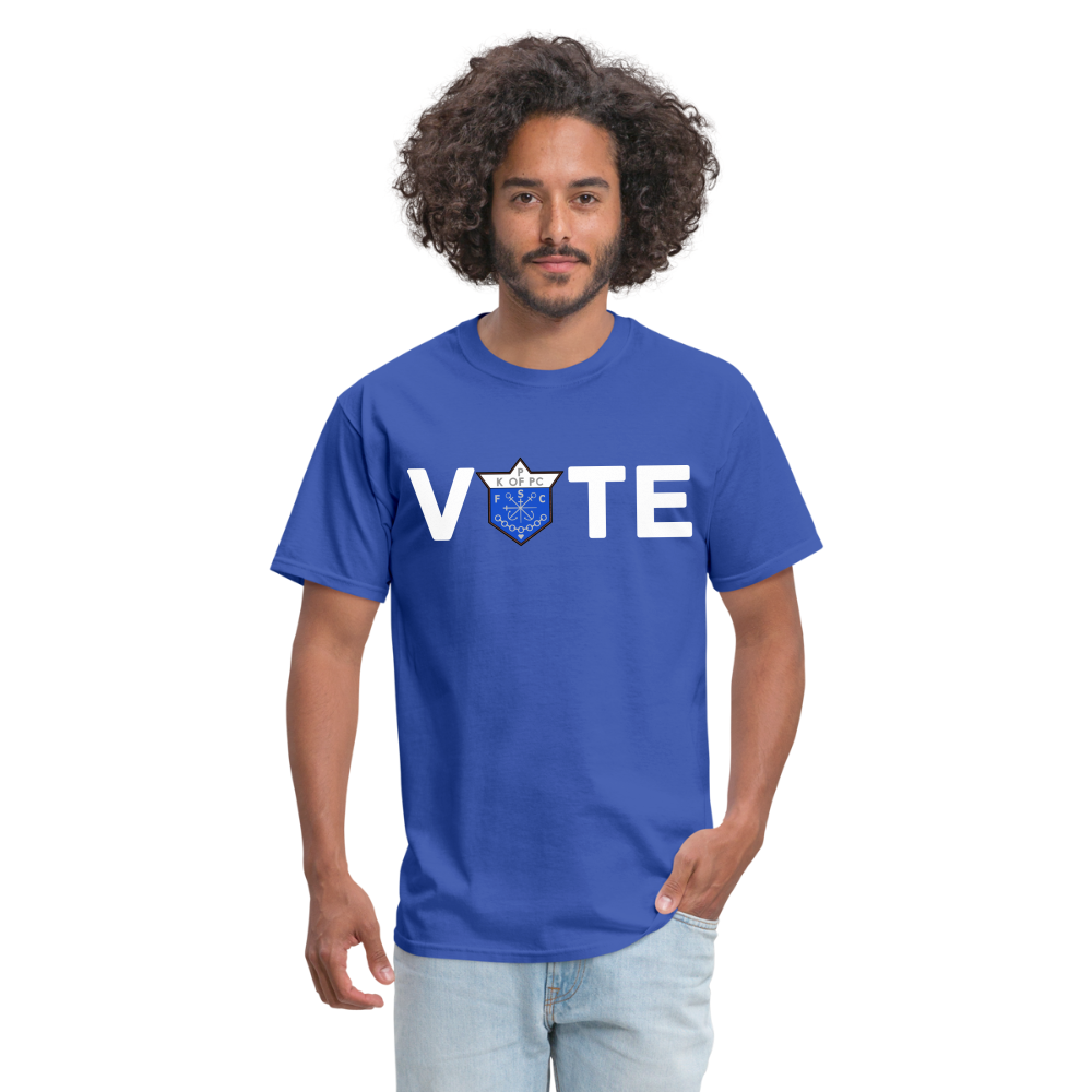 CLAVERS VOTE T-SHIRT - royal blue