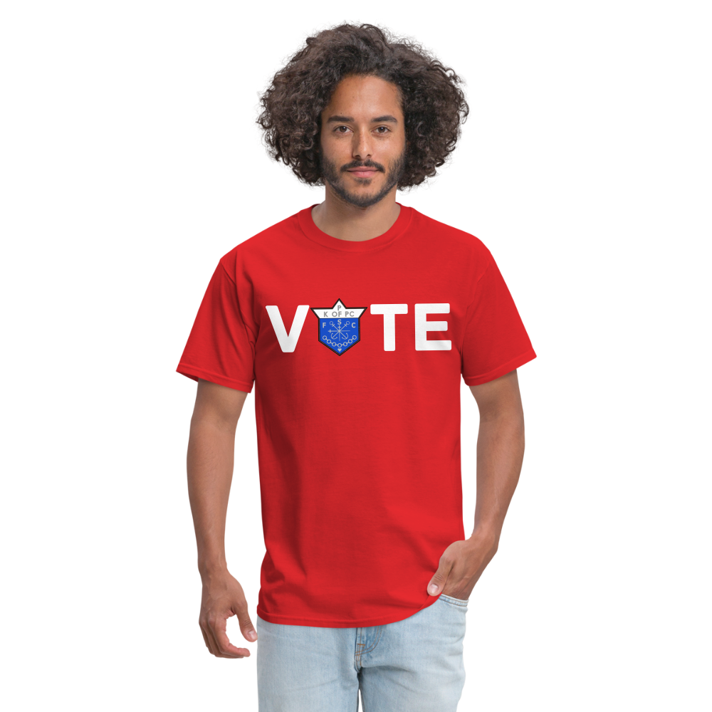 CLAVERS VOTE T-SHIRT - red