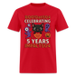 5 years adult - red