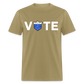 CLAVERS VOTE T-SHIRT - khaki