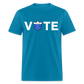 CLAVERS VOTE T-SHIRT - turquoise