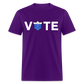 CLAVERS VOTE T-SHIRT - purple