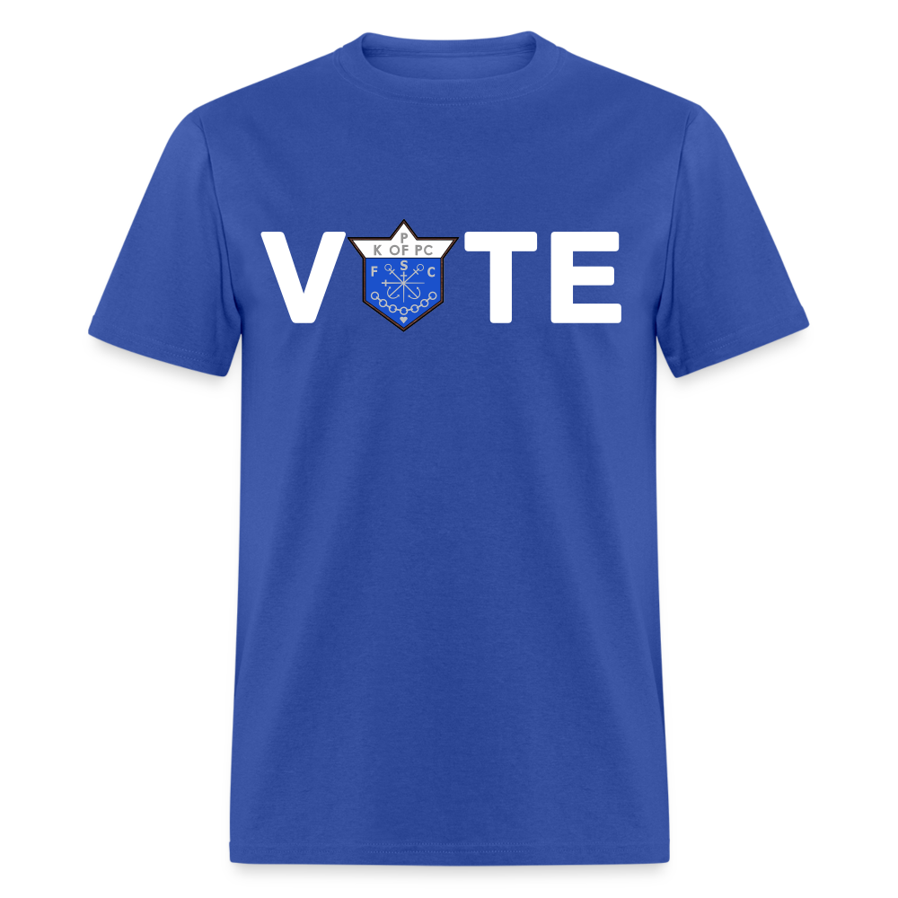 CLAVERS VOTE T-SHIRT - royal blue