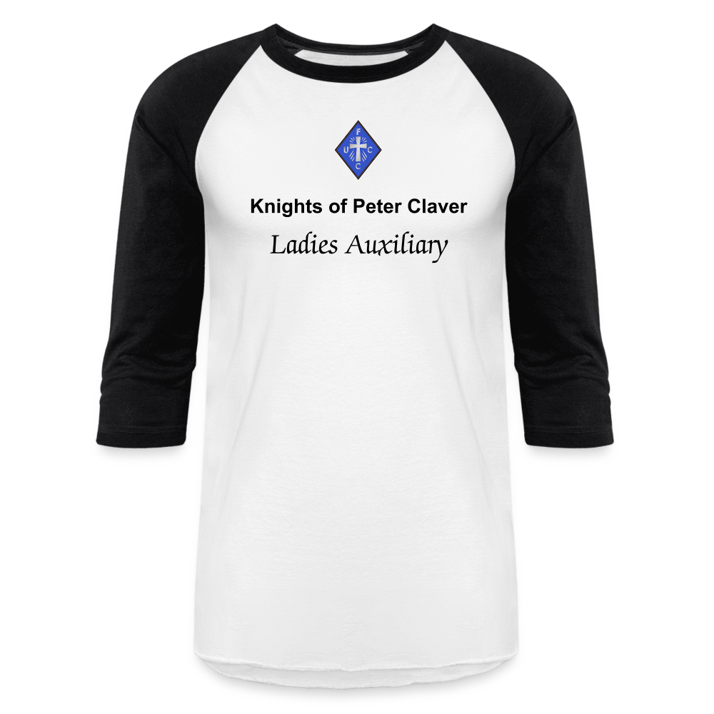 Ladies Baseball T-Shirt - white/black