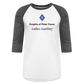 Ladies Baseball T-Shirt - white/charcoal