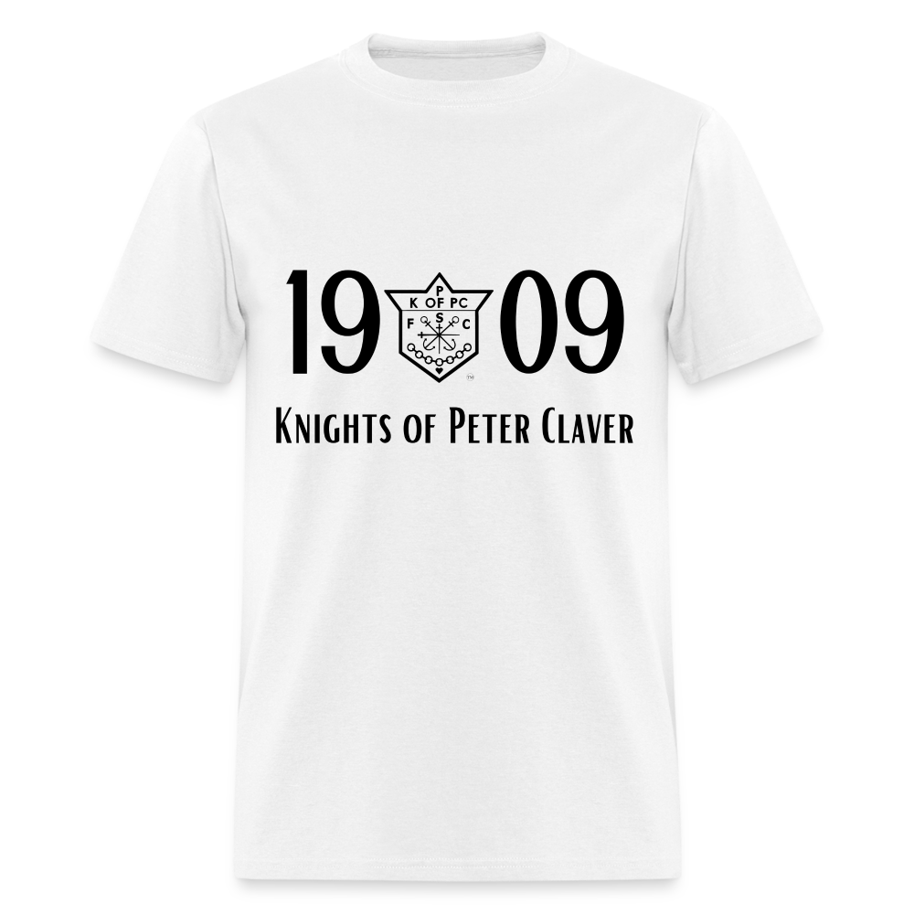 Knights 1909 w/ Black Writing - white