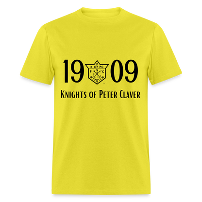 Knights 1909 w/ Black Writing - yellow