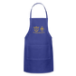 Adjustable Apron with Gold Writing - royal blue