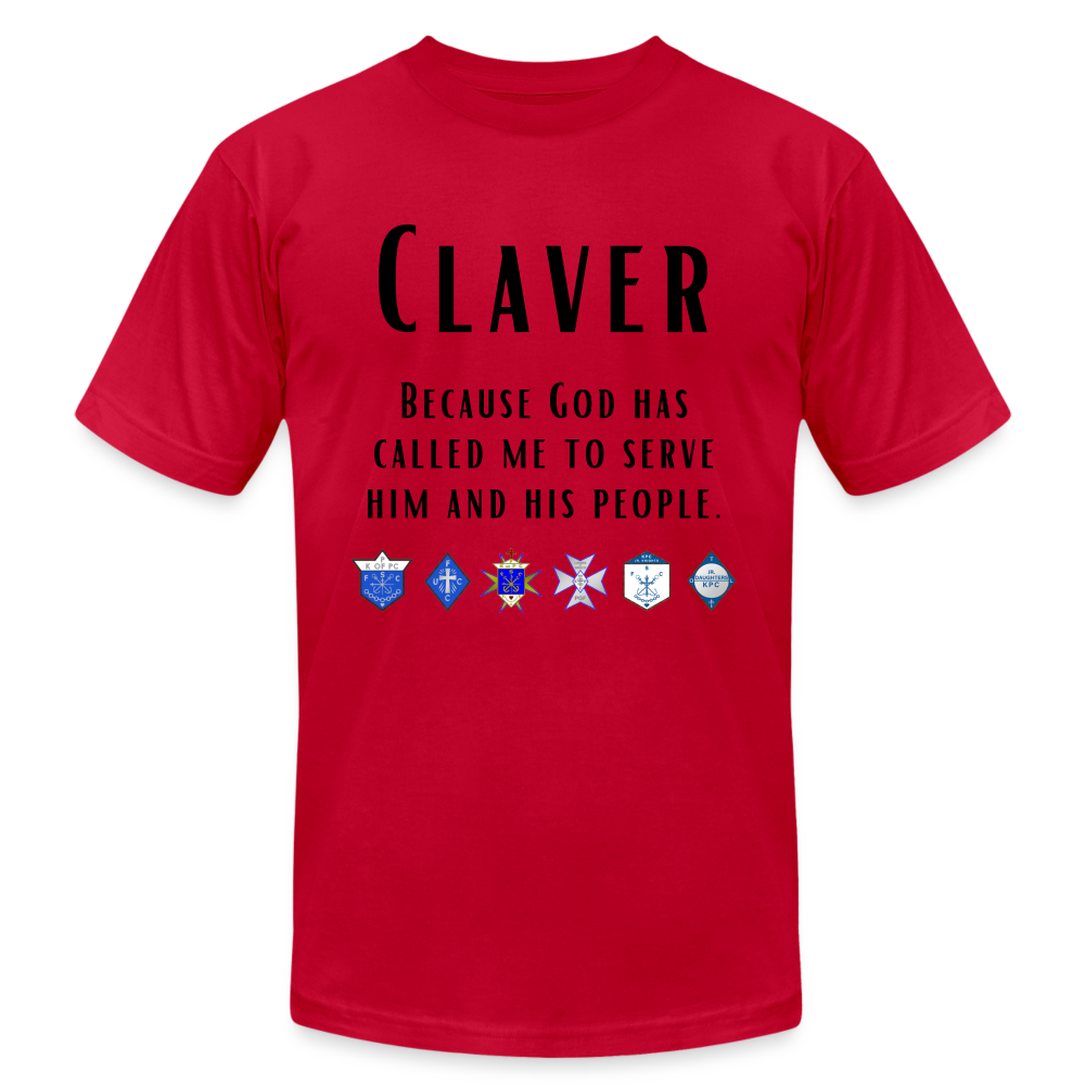 Oh to be a CLAVER shirt - red