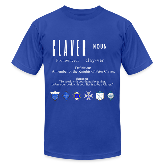 Definition of a Claver Shirt - royal blue