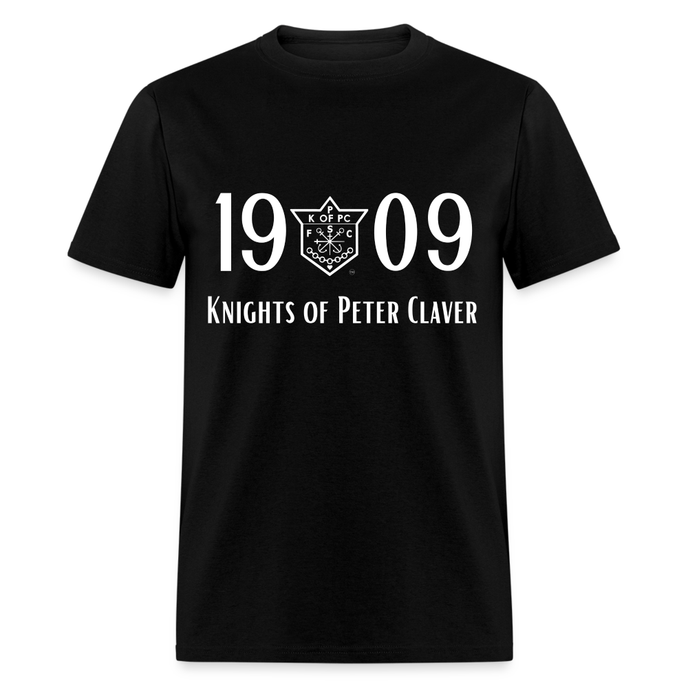 Men's 1909 Men's Founders Day Shirt w/ white writing - black