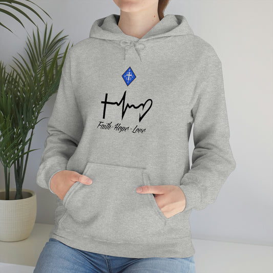 Ladies Faith-Hope-Love Hooded Sweatshirt